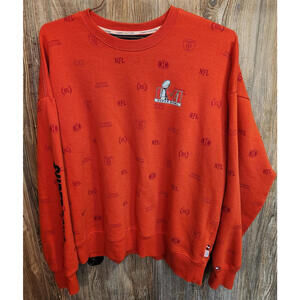 Tommy Hilfiger Sweatshirt Size XL NFL Super Bowl LVI 56 VTG Long Sleeve Pullover
